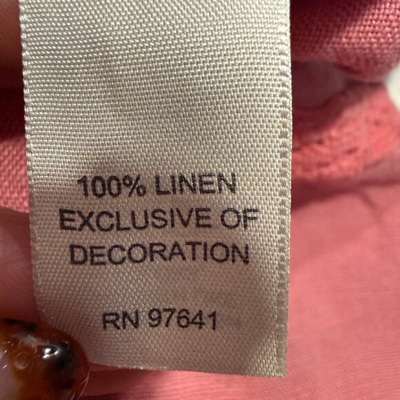 J. Jill Rose Pink 100% Linen Tiered Midi Skirt Small Cottagecore Romantic Boho - Picture 5 of 9